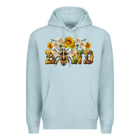 Blue Mist bee kind Premium Hoodie - Artiststas