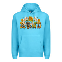 Ocean Blue bee kind Premium Hoodie - Artiststas
