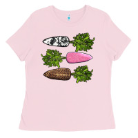 Bubblegum Pink easter carrots Ladies Tee - AdoDesignShop