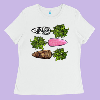 Easter Carrots Ladies Tee Designed By Adodesignshop