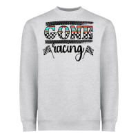 Heather Grey goneracing Heavyweight Sweatshirt - CowhideDigitalArt