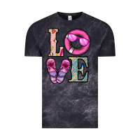 Cloud Black love summer Vintage Tee - CowhideDigitalArt