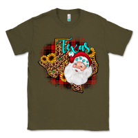 Army Green santa texas map Classic Tee - JahusDesignShop
