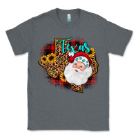 Charcoal Heather santa texas map Classic Tee - JahusDesignShop