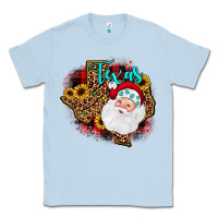 Dusty Blue santa texas map Classic Tee - JahusDesignShop