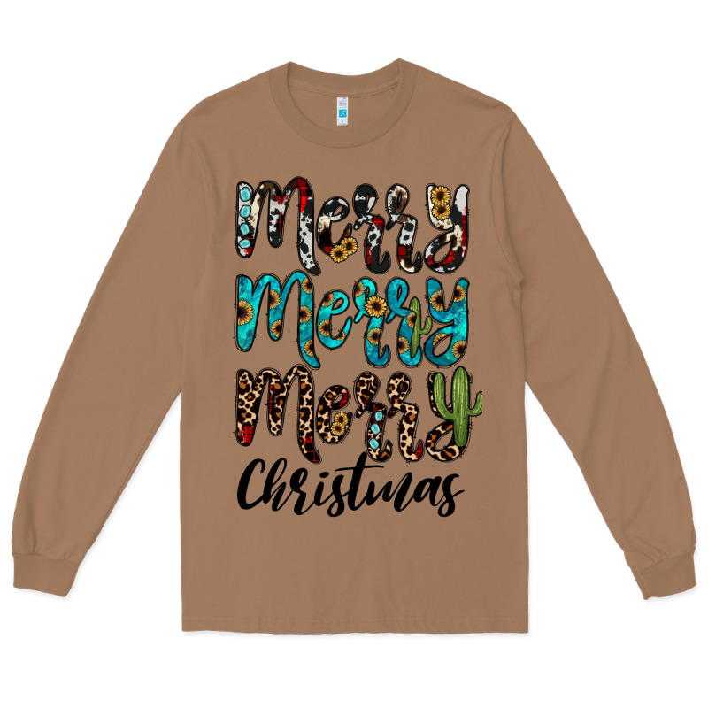 Merry Christmas Long Sleeve Tee by JahusDesignShop | Teevron