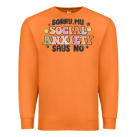 Carrot sorry my social anxiety says no Premium Sweatshirt - MaliasSmallBusiness