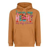 Meerkat i wear my heart on my sleeve Heavyweight Hoodie - NancyCooperArtShop