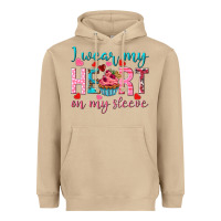 Mushroom i wear my heart on my sleeve Heavyweight Hoodie - NancyCooperArtShop