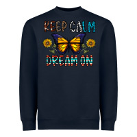 Navy keep calm dream on Heavyweight Sweatshirt - CowhideDigitalArt