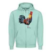 Seafoam New Hampshire Red Rooster Zipper Hoodie - LillyAllenDesigns