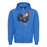True Royal New Hampshire Red Rooster Zipper Hoodie - LillyAllenDesigns