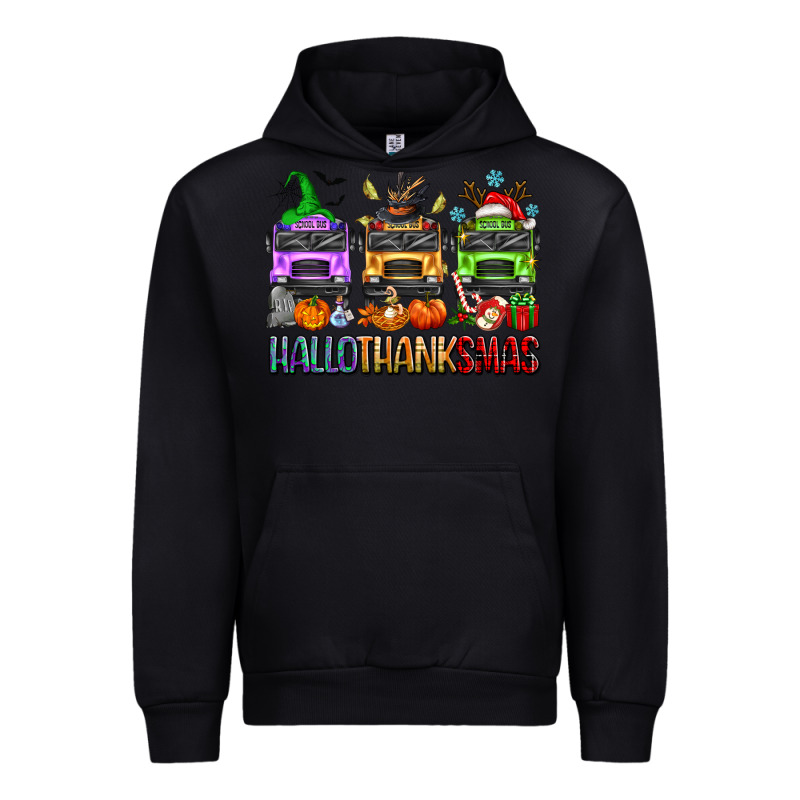 Hallothanksmas School Bus Urban Hoodie by texasbilliewilder | Teevron