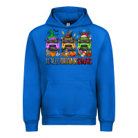 Cobalt hallothanksmas school bus Urban Hoodie - texasbilliewilder
