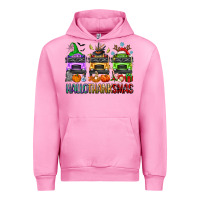 Fuchsia Pink hallothanksmas school bus Urban Hoodie - texasbilliewilder