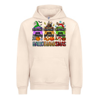 Sandshell hallothanksmas school bus Urban Hoodie - texasbilliewilder