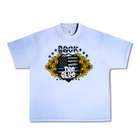 Grape Ice back the blue Urban Heavy Tee - CowhideDigitalArt