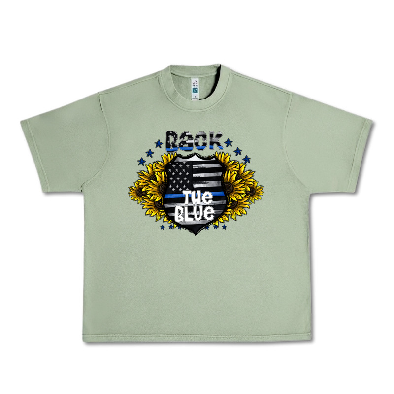 Back The Blue Urban Heavy Tee by CowhideDigitalArt | Teevron