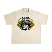 Sandshell back the blue Urban Heavy Tee - CowhideDigitalArt