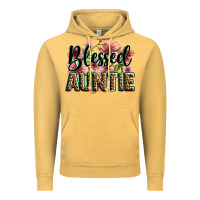 Vintage Mustard flowers blessed auntie Vintage Hoodie - Zillion Design Studio