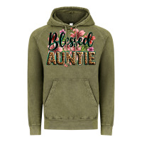 Vintage Olive flowers blessed auntie Vintage Hoodie - Zillion Design Studio