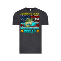 Vintage Black fishing dad like a regular dad but cooler Vintage Tee - HRA Design Shop