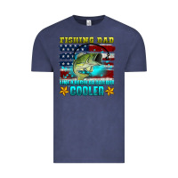 Vintage Denim fishing dad like a regular dad but cooler Vintage Tee - HRA Design Shop