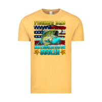Vintage Mustard fishing dad like a regular dad but cooler Vintage Tee - HRA Design Shop