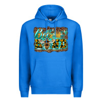 True Royal bee kind with sunflower and leopard background Premium Hoodie - Artiststas