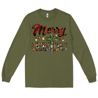 Army Green merry christmas Long Sleeve Tee - JahusDesignShop