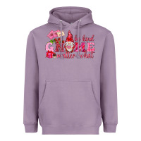 Lavender be kind gnome matter what Heavyweight Hoodie - NancyCooperArtShop