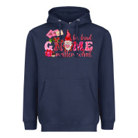 Navy be kind gnome matter what Heavyweight Hoodie - NancyCooperArtShop