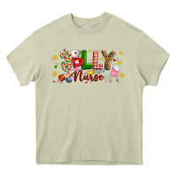 Mossy Christmas jolly nurse Heavy Core Tee - Artiststas