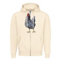 Sandshell Dominique Chicken Zipper Hoodie - LillyAllenDesigns