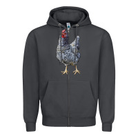 Smoke Dominique Chicken Zipper Hoodie - LillyAllenDesigns