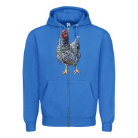 True Royal Dominique Chicken Zipper Hoodie - LillyAllenDesigns