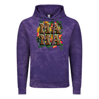 Cloud Purple floral leopard mama Vintage Hoodie - Zillion Design Studio
