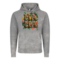 Cloud Rock floral leopard mama Vintage Hoodie - Zillion Design Studio