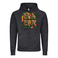 Vintage Black floral leopard mama Vintage Hoodie - Zillion Design Studio