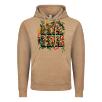 Vintage Coffee floral leopard mama Vintage Hoodie - Zillion Design Studio