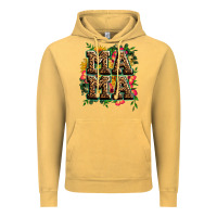 Vintage Mustard floral leopard mama Vintage Hoodie - Zillion Design Studio