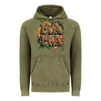 Vintage Olive floral leopard mama Vintage Hoodie - Zillion Design Studio