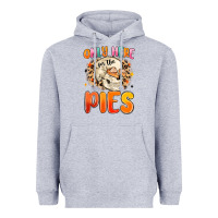 Heather Grey only here for the pies Heavyweight Hoodie - MaliasSmallBusiness