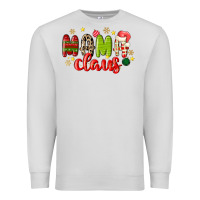 Dove Grey mama claus Premium Sweatshirt - MaliasSmallBusiness