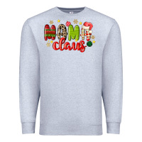 Heather Grey mama claus Premium Sweatshirt - MaliasSmallBusiness