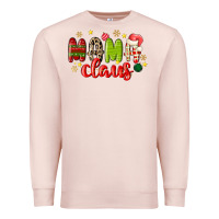 Pale Pink mama claus Premium Sweatshirt - MaliasSmallBusiness