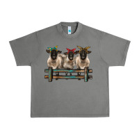 Tornado 3 sheeps suffolk ewe with bandanas and fence Urban Heavy Tee - BarkalooDesign