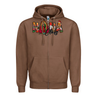 Chestnut nana claus lady of guadalupe Zipper Hoodie - Jasminsmagicworld