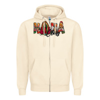 Sandshell nana claus lady of guadalupe Zipper Hoodie - Jasminsmagicworld