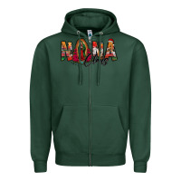 Sports Green nana claus lady of guadalupe Zipper Hoodie - Jasminsmagicworld